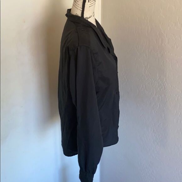 Vintage Diane Von Furstenberg Vintage Black Button Closure Shirt Minimalist - Picture 2 of 8